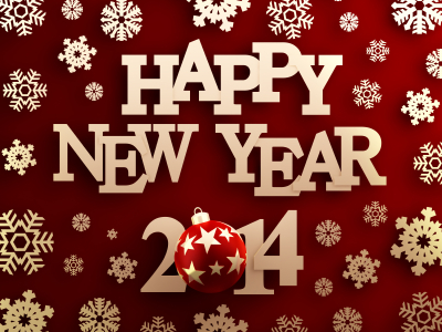 Happy New Year 2014 graphic