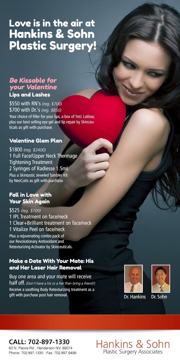 February Valentine promotion graphic